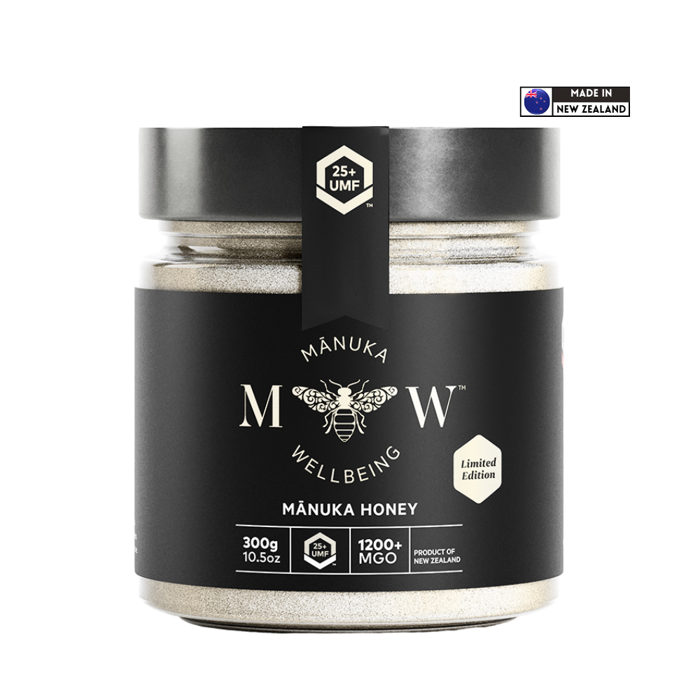 Manuka Wellbeing UMF 25+ MGO 1200+ New Zealand Manuka Honey 300g