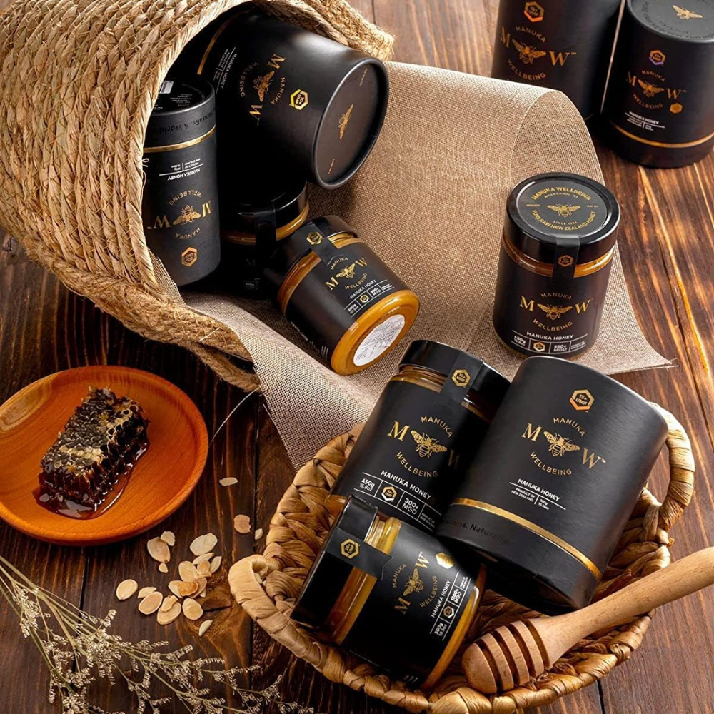 Manuka Wellbeing UMF 25+ MGO 1200+ New Zealand Manuka Honey 300g