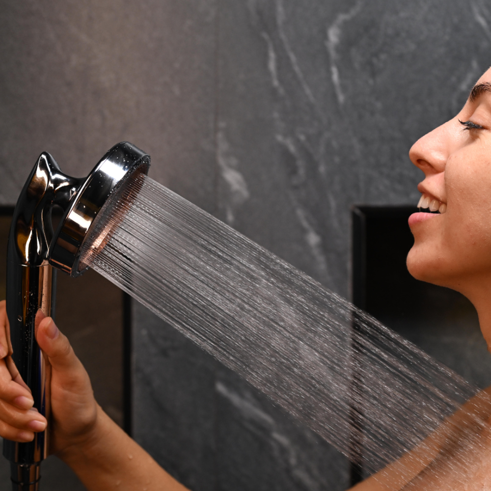 Vitamin C Shower Filter & Shower Head for Hard Water - Chrome Finish