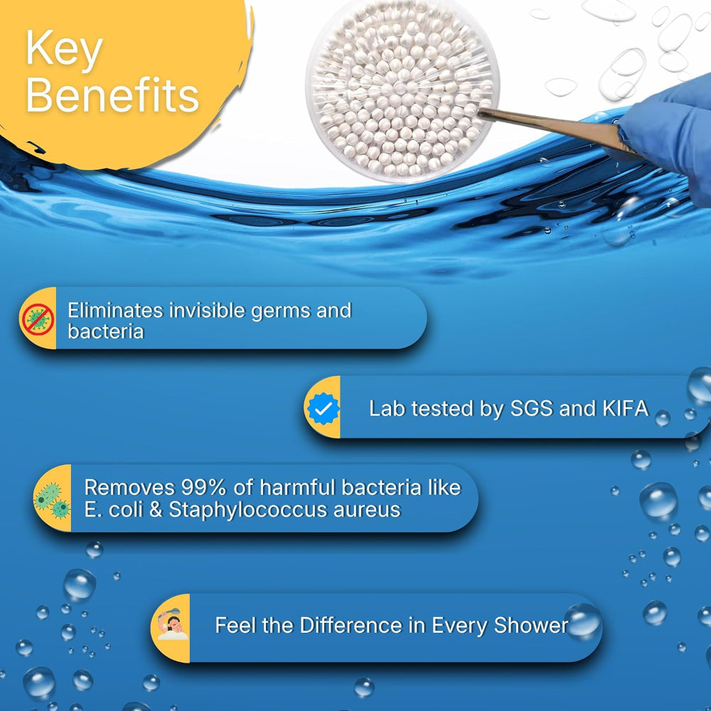 KAREZZ Ceramic Ball Filter Replacement for Shower Head - Made in Korea
