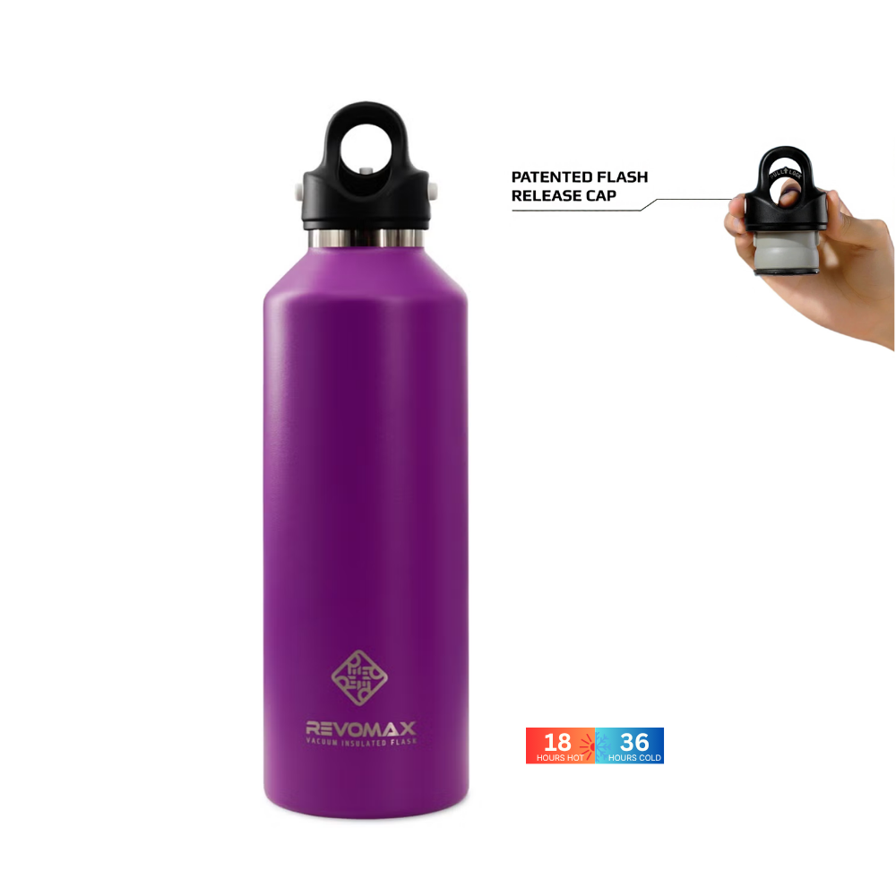 Revomax Vacuum Insulated Stainless Steel Water Bottle - 20 OZ (592ml)
