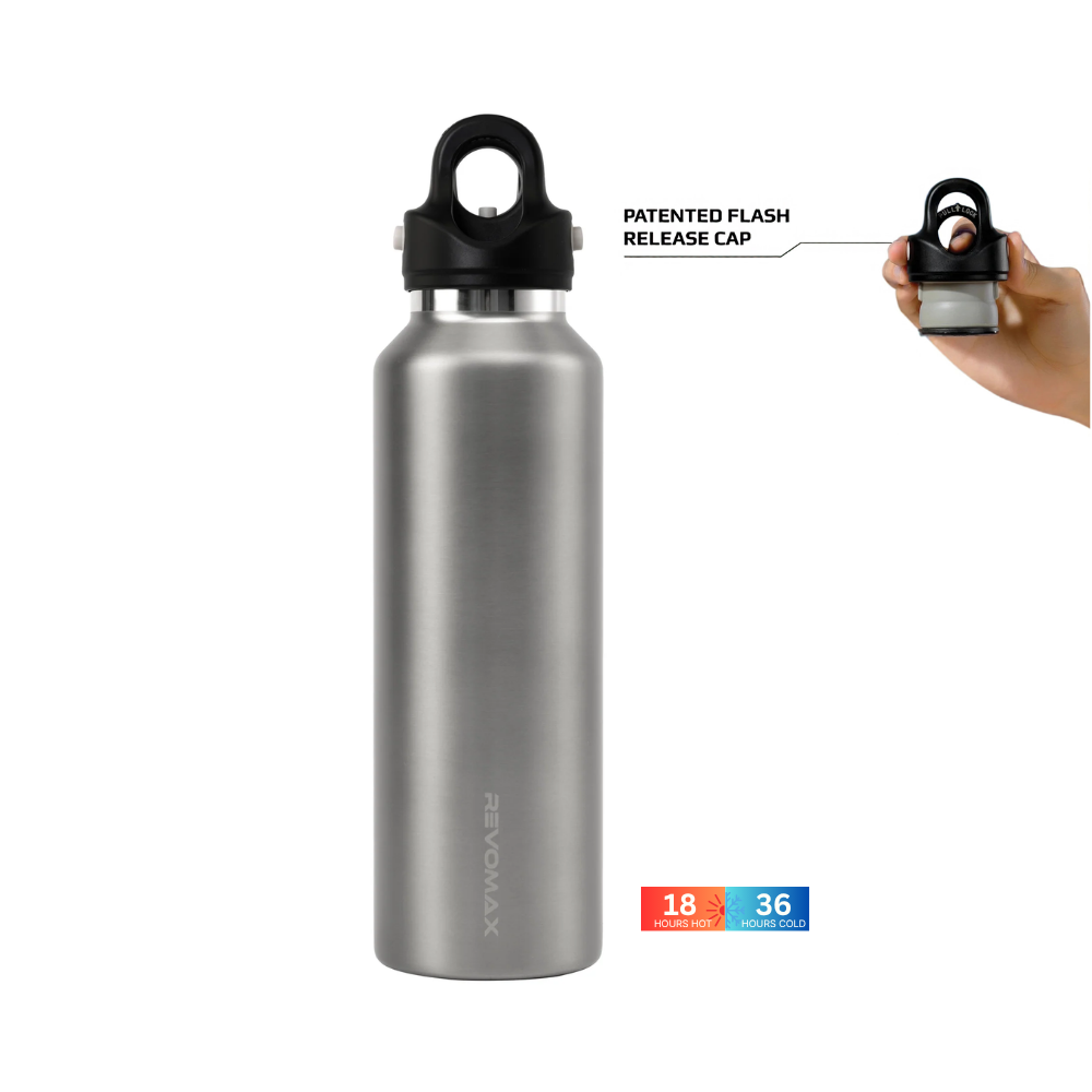 Revomax Vacuum Insulated Stainless Steel Water Bottle - 20 OZ (592ml)