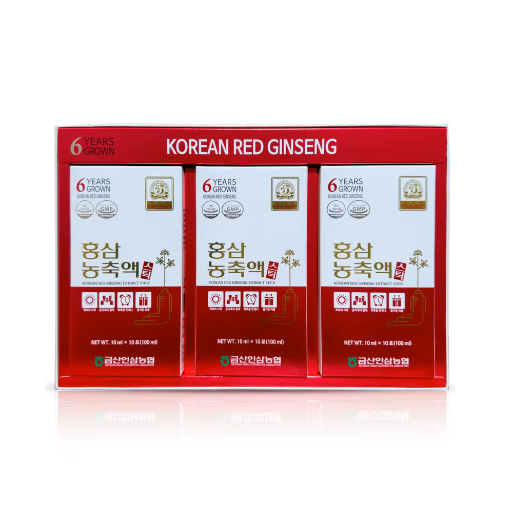 Pure Red Ginseng Extract Sticks - 6-Year Ginseng, 10ml x 30 Sticks