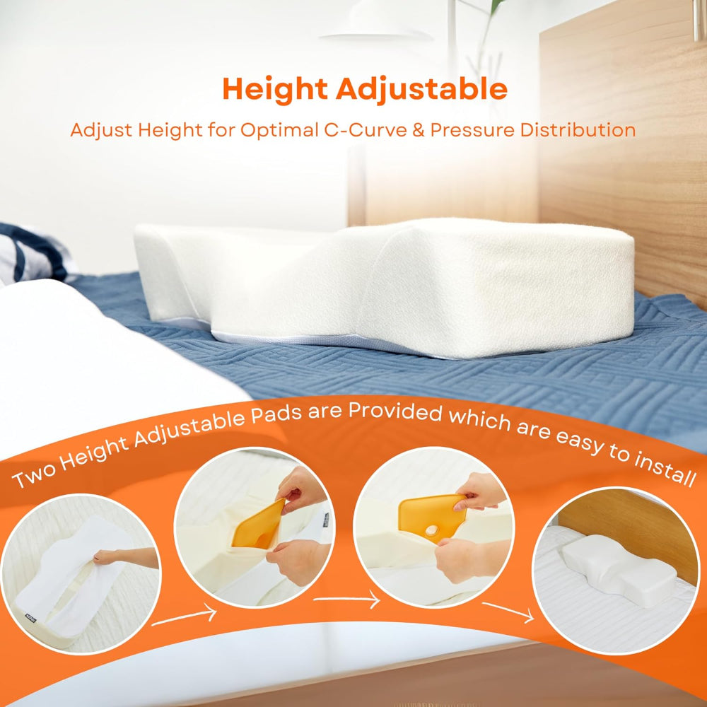 Dr. Shin Cervical Pillow for Side & Back Sleepers - Made in Korea