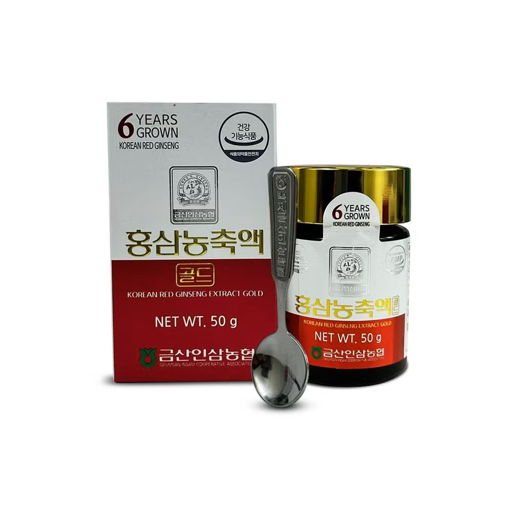 Korean Red Ginseng Extract Gold - 6-Year Red Ginseng, Sugar Free, 50g