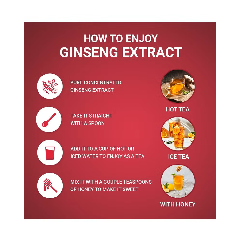 Korean Red Ginseng Extract Gold - 6-Year Red Ginseng, Sugar Free, 50g