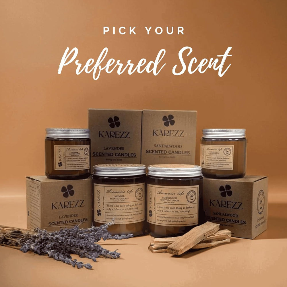 Sandalwood Plant Wax Scented Candle - Cotton Wick