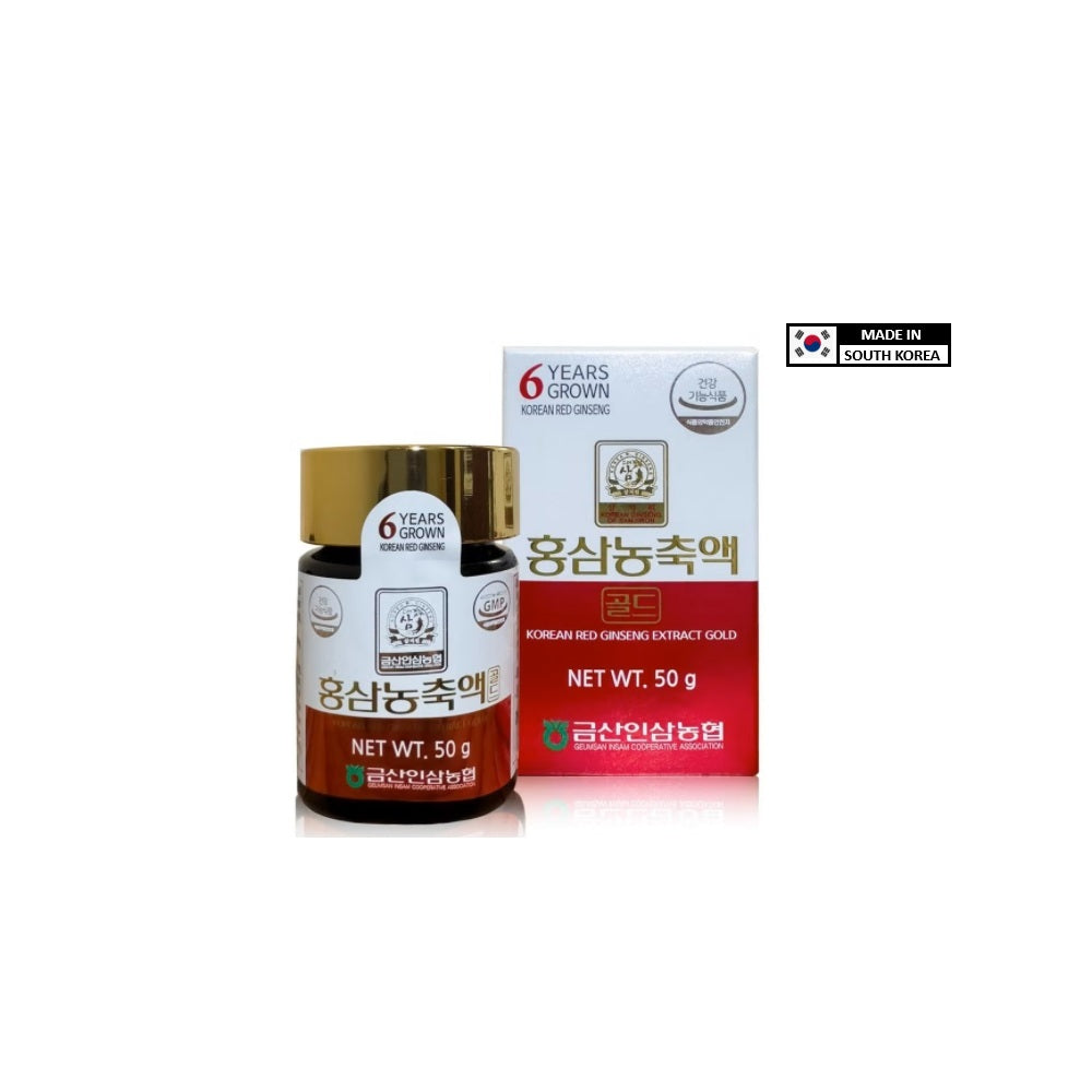 Korean Red Ginseng Extract Gold - 6-Year Red Ginseng, Sugar Free, 50g